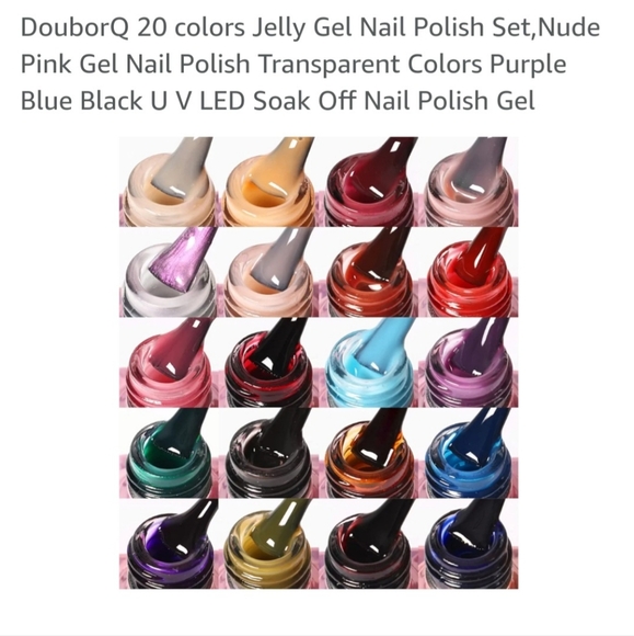 DouborQ Color Gel ☆ Soak off UV/LED Cure Nail Gel ☆ 20 pcs ☆ Brand New ☆Nail Gel - Picture 6 of 11